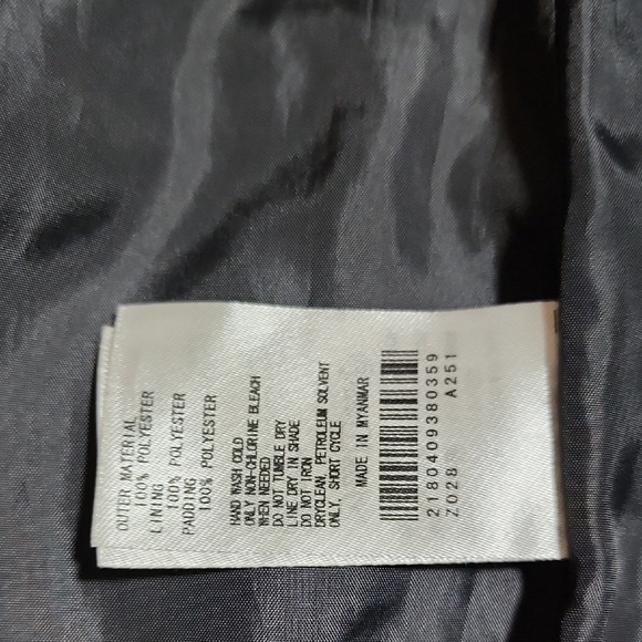 American Holic Women's Puffer Quilted Jacket Full Zip Pockets Size M - Picture 7 of 9